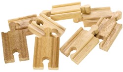 BigJigs wooden mini track train set expansion - 8 pieces