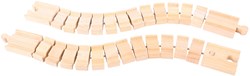 BigJigs flexible wooden train tracks - Crazy Track - toys