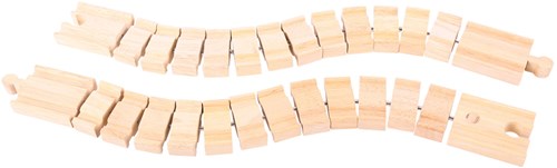 BigJigs flexible wooden train tracks - Crazy Track - toys