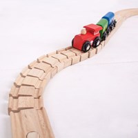 BigJigs flexible wooden train tracks - Crazy Track - toys-2