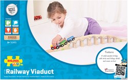 BigJigs wooden railway viaduct - wooden train accessory