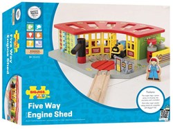 Bigjigs Five Way Engine Shed