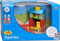 BigJigs wooden signal box for train set - 3-piece set-2