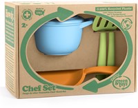 Green Toys Chef Set - Sustainable Kids Kitchen Playset for Children