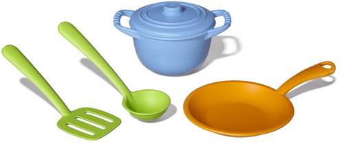 Green Toys Chef Set - Sustainable Kids Kitchen Playset for Children-2