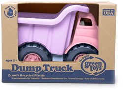 Green Toys dump truck pink - sustainable toy truck for kids