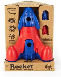 Green Toys rocket toy sustainable blue with astronauts