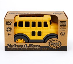 Green Toys toy school bus sustainable plastic bus yellow