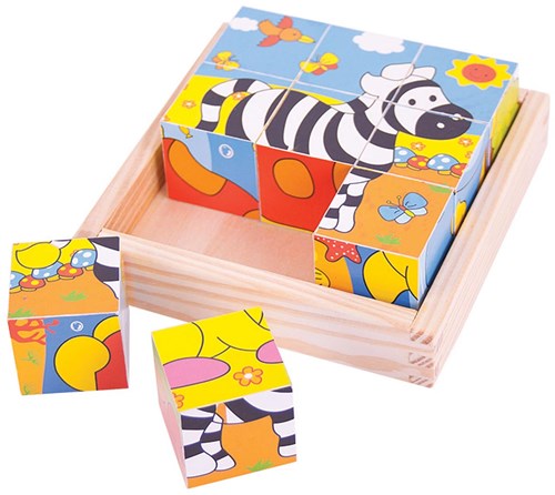 Bigjigs Safari Cube Puzzle