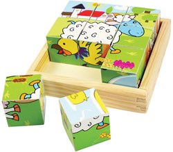 Bigjigs Block puzzle Farmyard animals