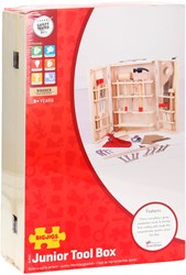 BigJigs wooden tool box junior - 28-piece toy set
