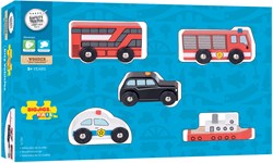 Bigjigs Wooden City Vehicles - 5 pieces