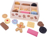 BigJigs wooden biscuit box - toy biscuits for children-2