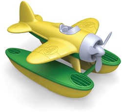 Green Toys seaplane yellow eco-friendly toy airplane