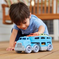 Green Toys car carrier blue with 3 cars sustainable toy-2