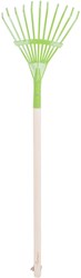 Bigjigs Metal Rake Long Handle - Kids Garden Rake 86 cm
