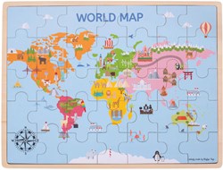 Bigjigs World Map Puzzle
