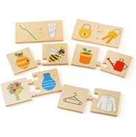 BigJigs educational wooden puzzle things that go together toy