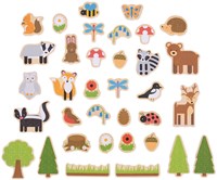 BigJigs magnetic toy wooden forest animals - 35 pieces magnets-2