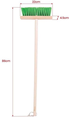 BigJigs wooden broom long handle - toy broom 88 cm-2