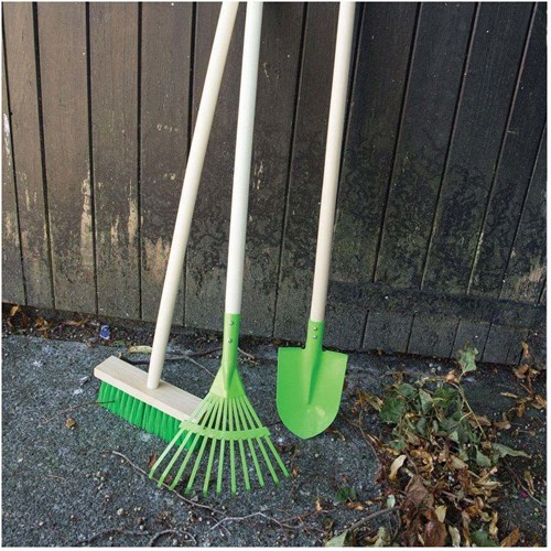 BigJigs wooden broom long handle - toy broom 88 cm-3