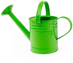 BigJigs kids watering can green - metal watering can for outdoor fun