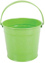 BigJigs metal toy bucket green - gardening and sand play