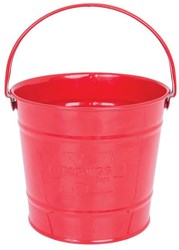 BigJigs metal toy bucket red - perfect for outdoor play