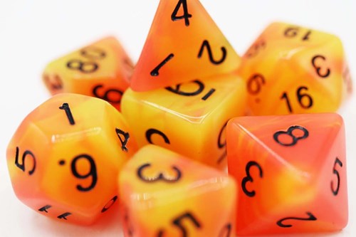 Foam Brain Games dice glow in the dark Arcturus RPG set-2