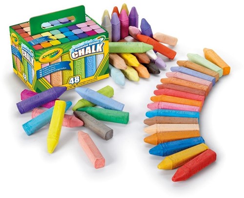 Crayola pavement chalk outdoor - 48 pieces colorful play fun