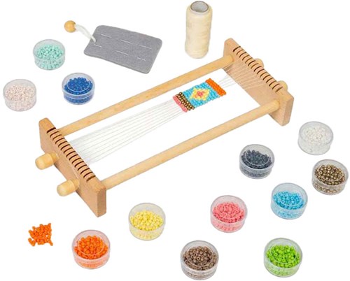 BigJigs wooden bead loom creative toy for children