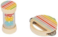 Bigjigs Houten Schud- en Rolset, 2st.
