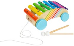 BigJigs wooden pull along xylophone musical toy toddlers