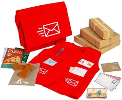 BigJigs postman dress up set - toy costume with accessories