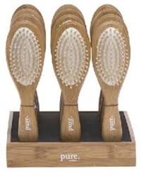 Bamboo hairbrush anti-tangle 24cm Pure sustainable hair care