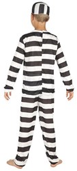 Burglar costume kids black white police robbers fancy dress outfit