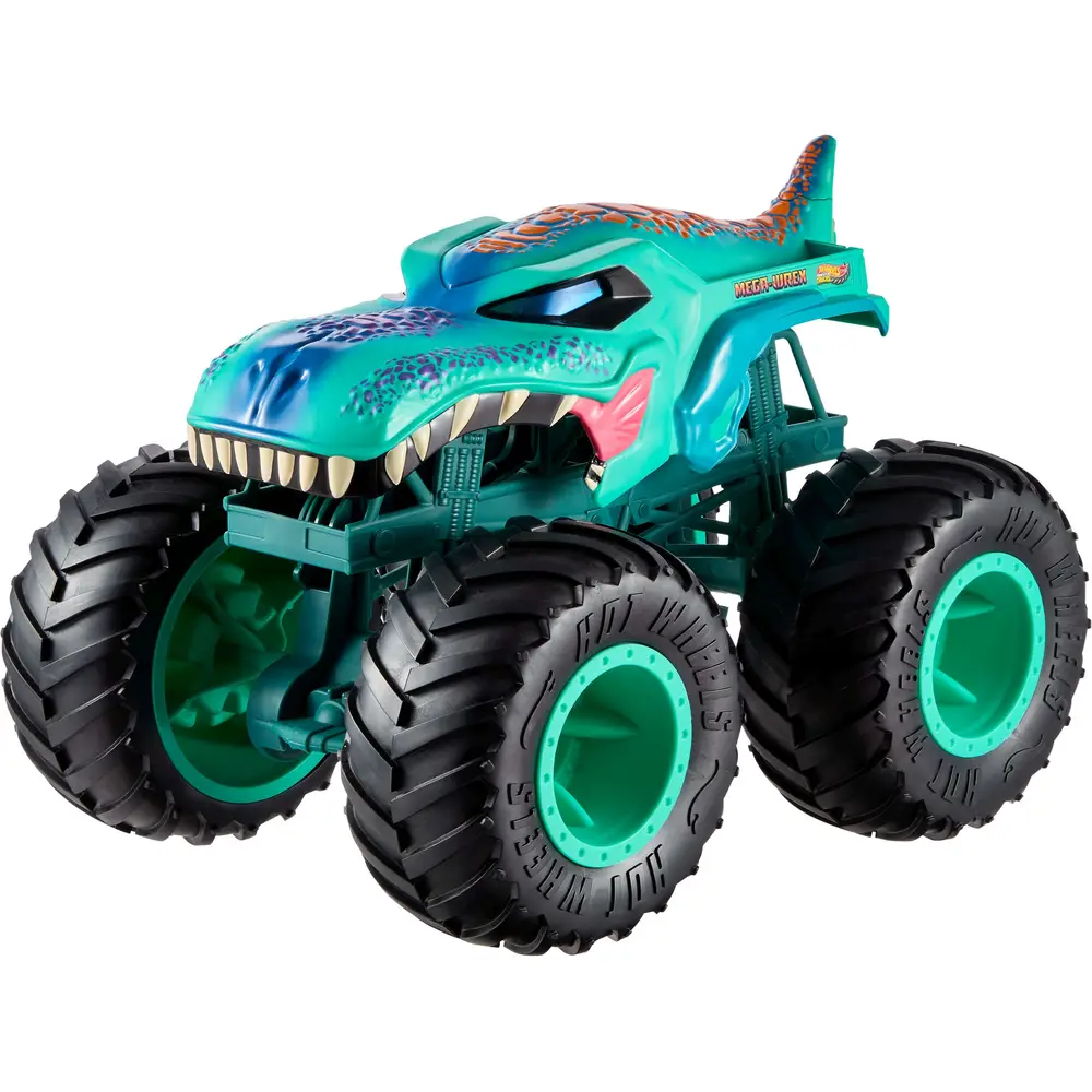Hot Wheels Monster Truck Mega-Wrex XL Toy Car Green - Monster Trucks