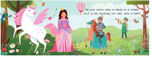 Lantaarn touch and feel unicorns and princesses board book for toddlers-3