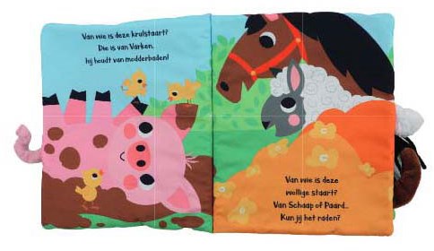 Lantaarn baby book farm Whose tail is this? cuddle book-3