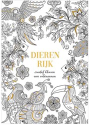 Lantaarn colouring book animal kingdom for adults luxury paper relaxation