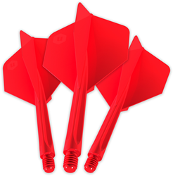 Unicorn dart flight set red - Forge All-In-One shaft medium