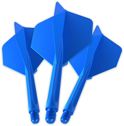 Unicorn dart flight set blue - Forge All-In-One shaft medium
