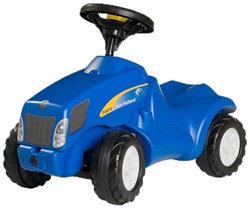 Ride-on tractor New Holland - Kids ride-on toy tractor with sound and storage