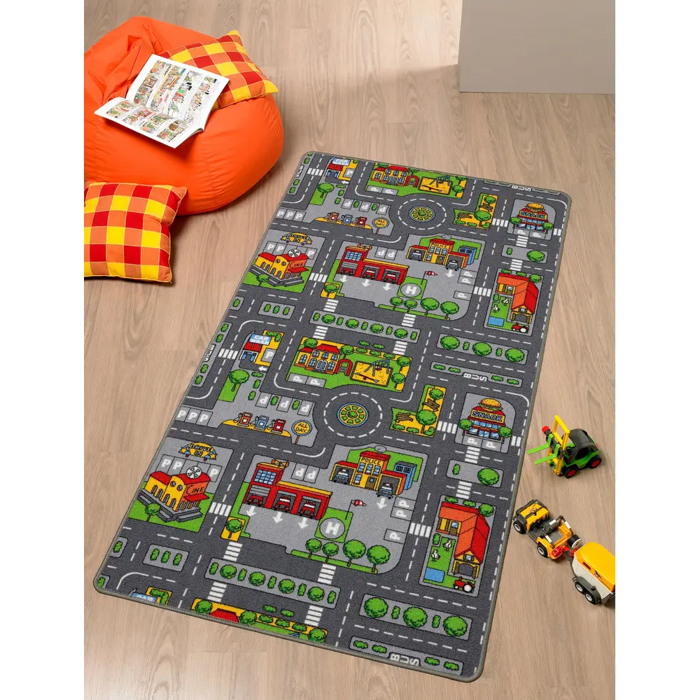 Vedes play mat City traffic rug 100x165cm kids room