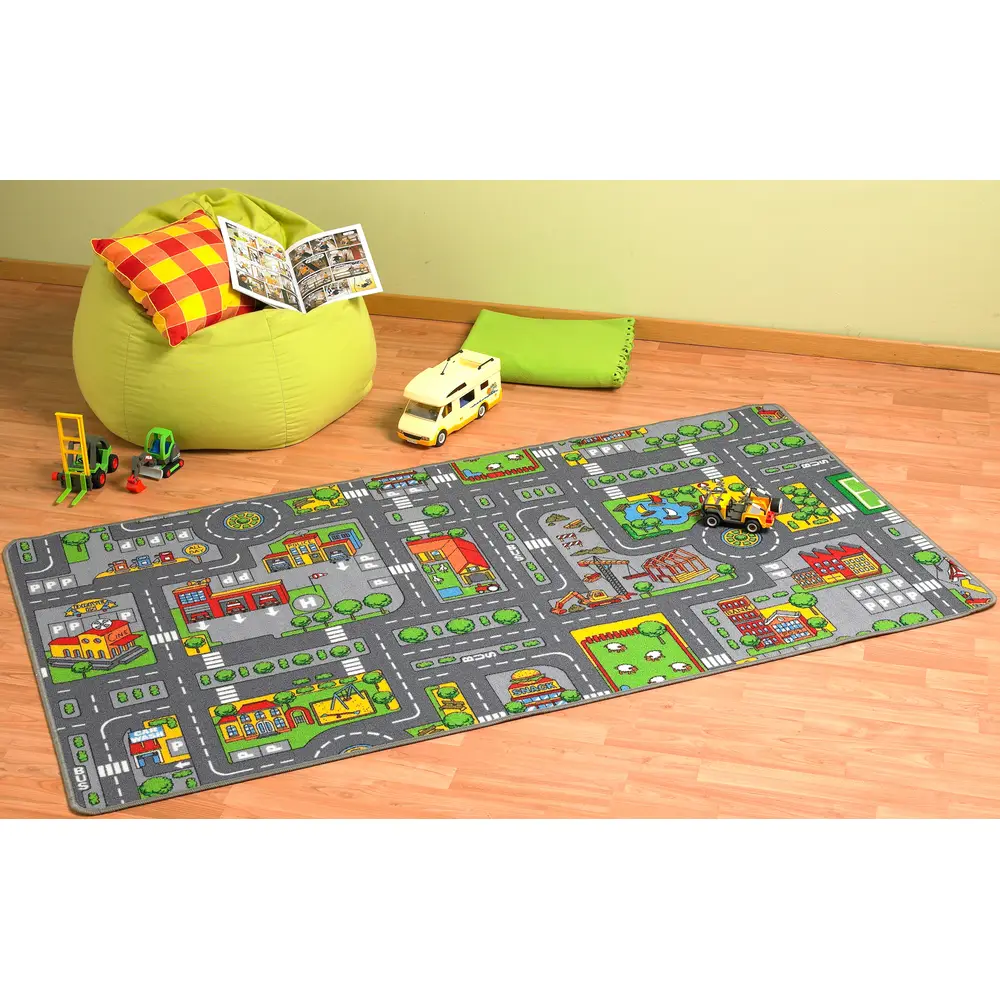 Vedes play mat City traffic rug 100x190cm kids room