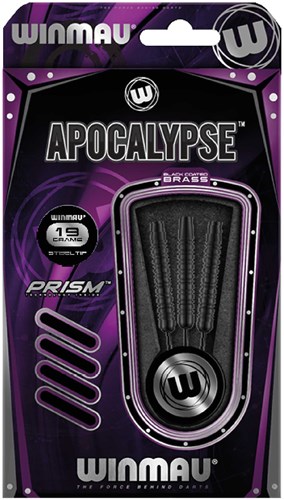 Winmau darts set steeltip 19 grams black with Prism flights
