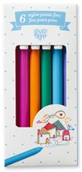 Djeco gel pens set - fine tip 0.7 mm - creative drawing