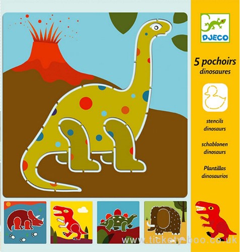 Djeco Pochoirs Dinosaures