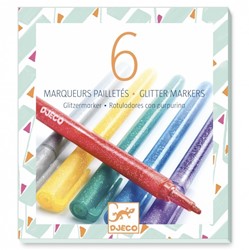 Djeco 6 glitter markers - Sweet