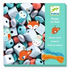 Djeco Wooden beads - Small animals